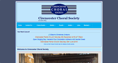 Desktop Screenshot of cirencester-choral-soc.org.uk